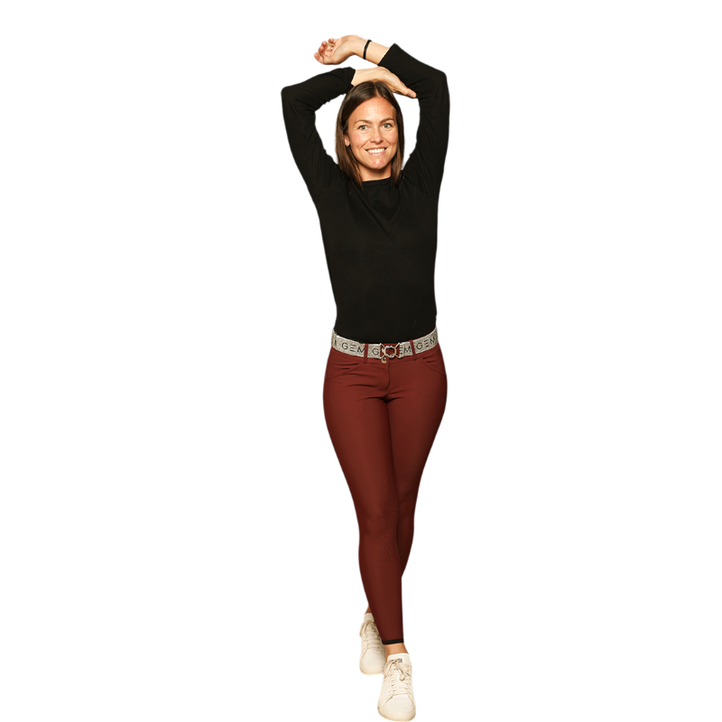GEM - Pantalon d'équitation femme John bordeaux | - Ohlala