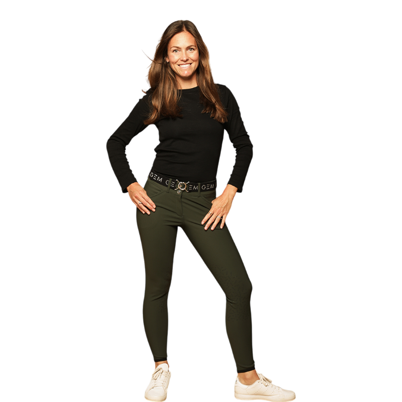 GEM - Pantalon d'équitation femme John vert sapin