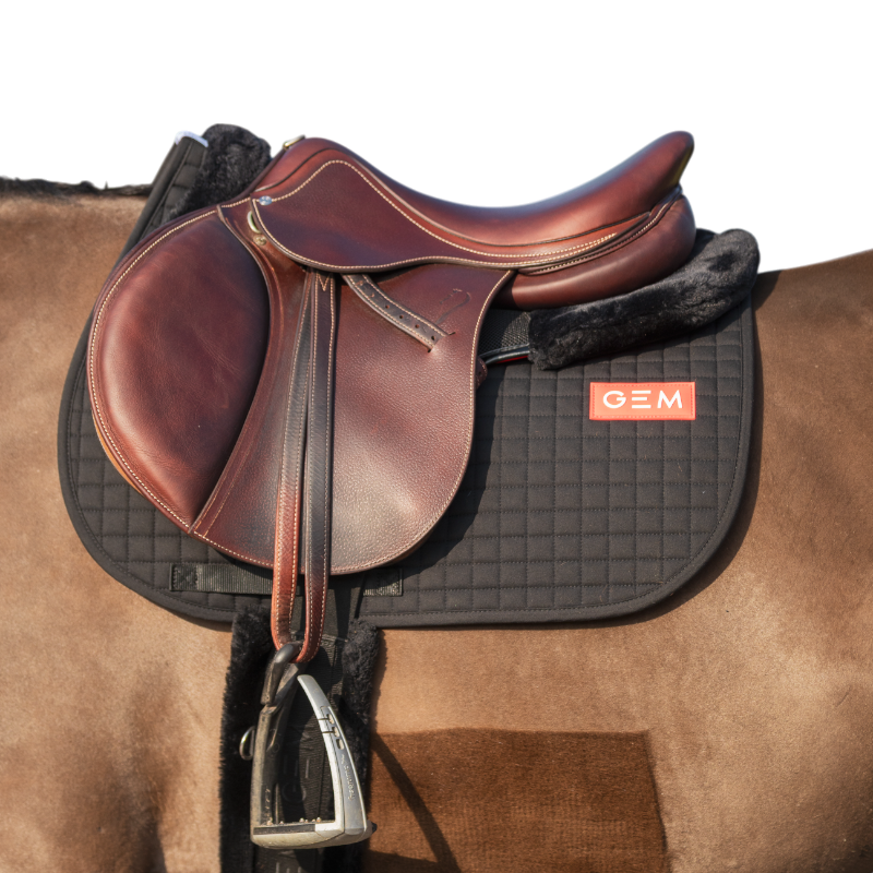GEM - Tapis de selle Leo noir