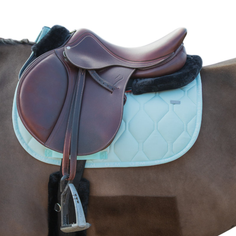 GEM - Tapis de selle Love menthe