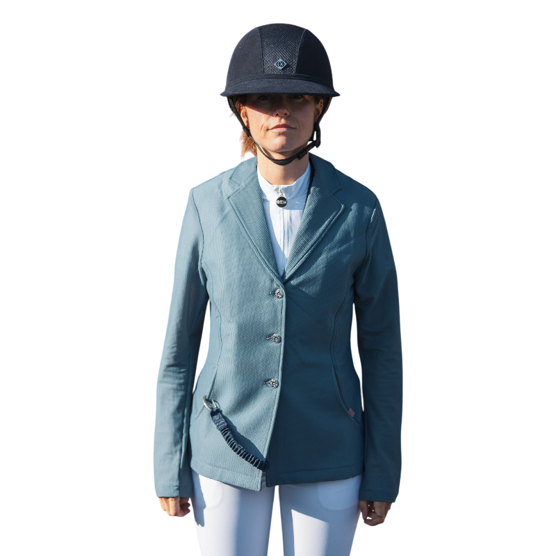 GEM - Veste de concours femme Mesh bleu orage | - Ohlala