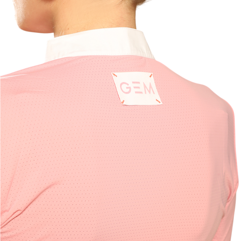 GEM - Polo de concours manches longues femme Archie rose
