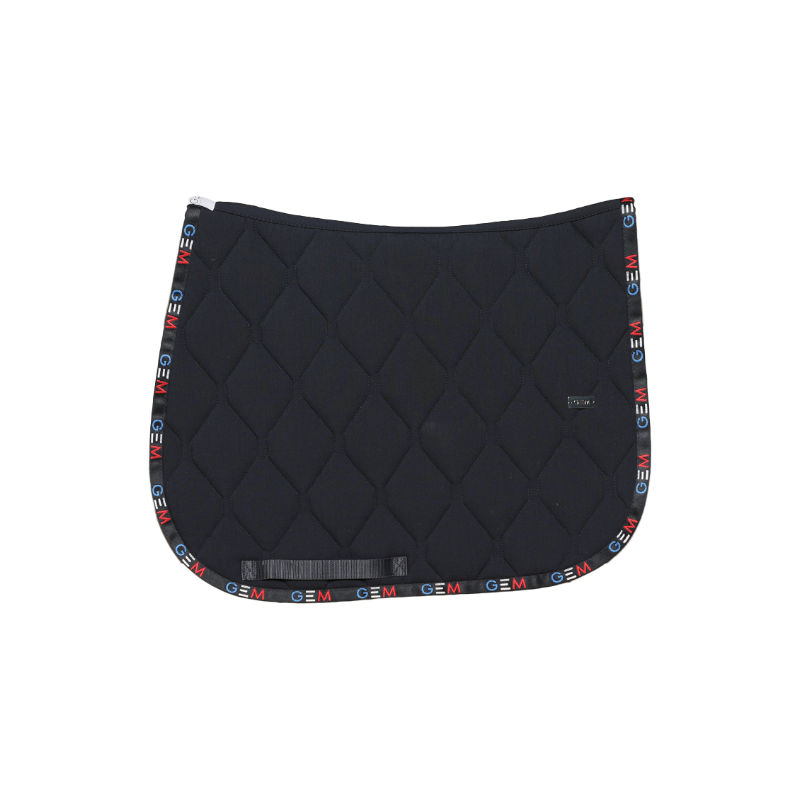 GEM - Tapis de selle Love noir/ bleu/ blanc/ rouge