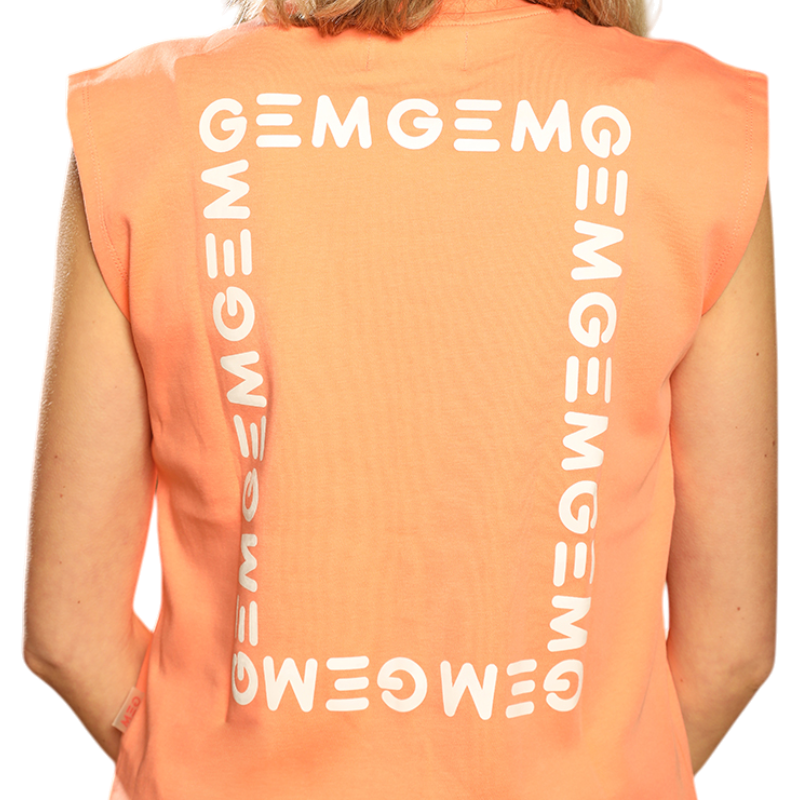 GEM - Tee-shirt pour femme Happy corail