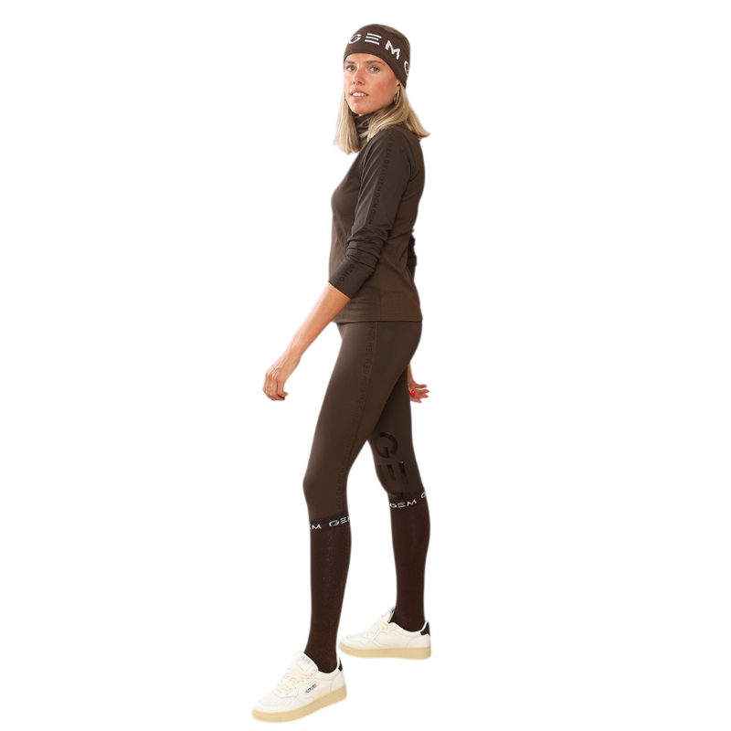 GEM - Legging d'équitation femme Manhattan chocolat