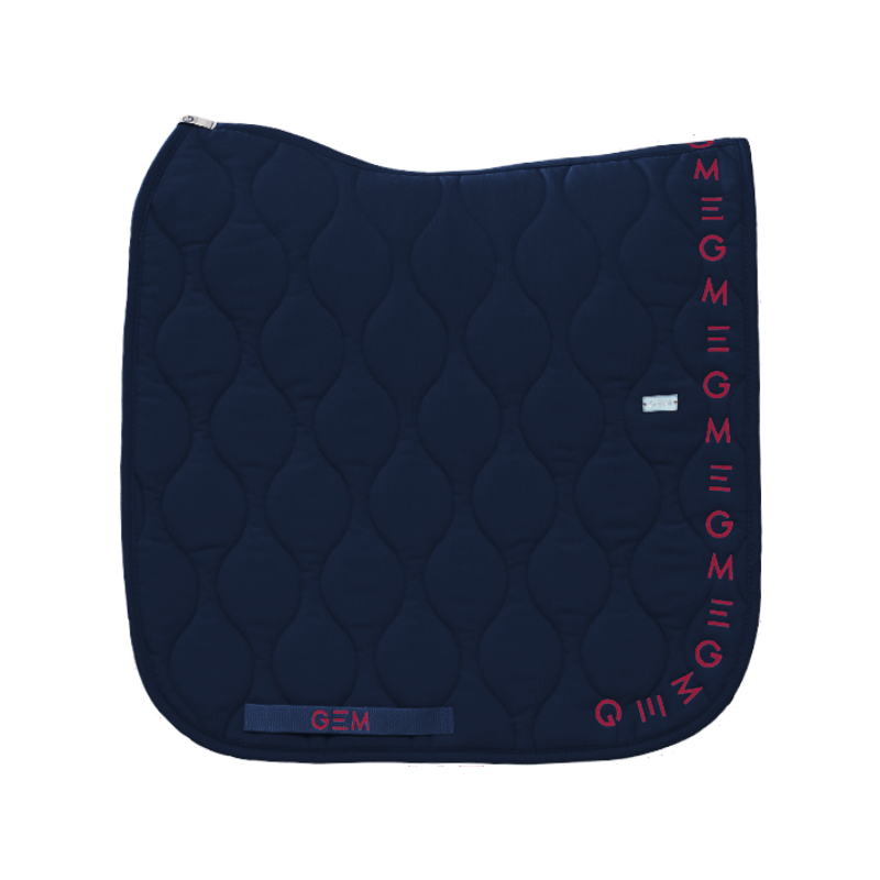 GEM - Tapis de dressage Essentiel marine/ logo bordeaux