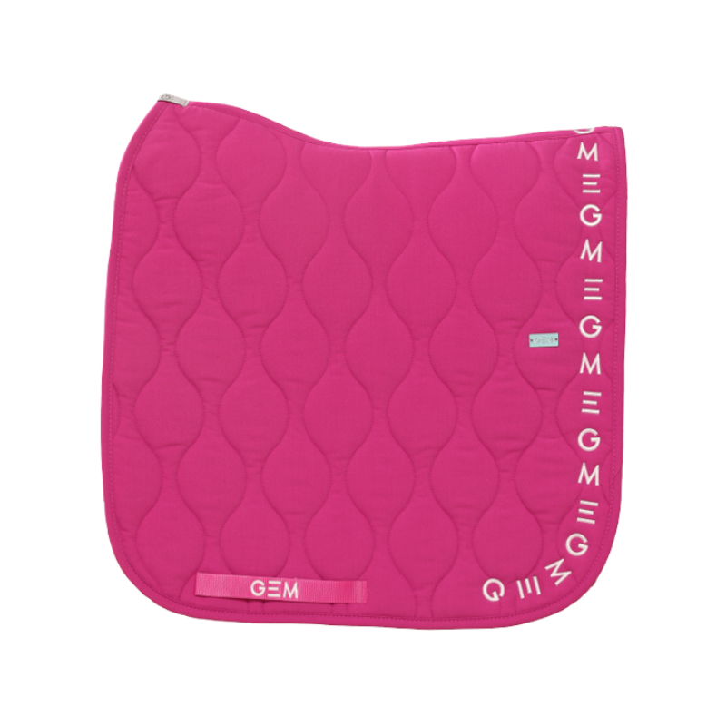 GEM - Tapis de dressage Essentiel rose magenta/ logo blanc