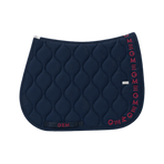 GEM - Tapis de selle Essentiel marine/ logo bordeaux