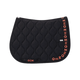 GEM - Tapis de selle Essentiel noir/ logo corail