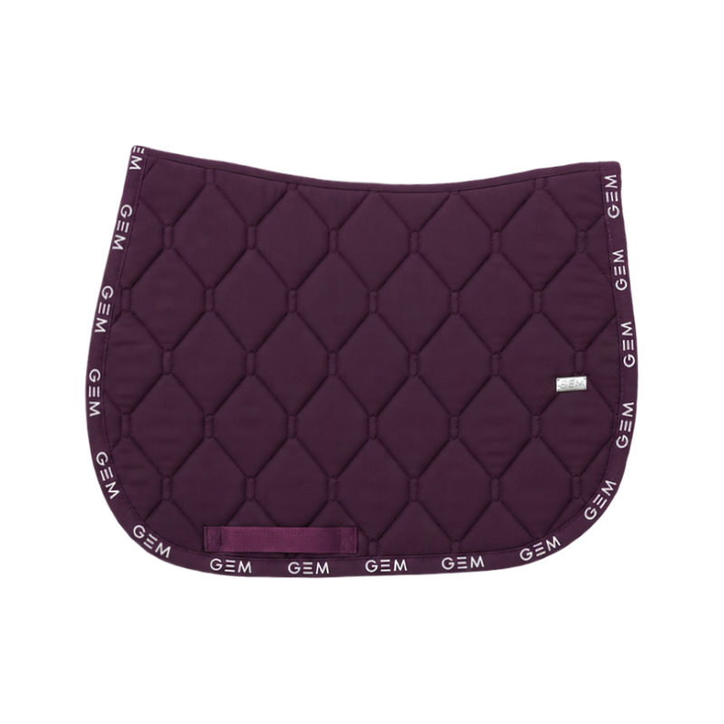 GEM - Tapis de selle Love prune