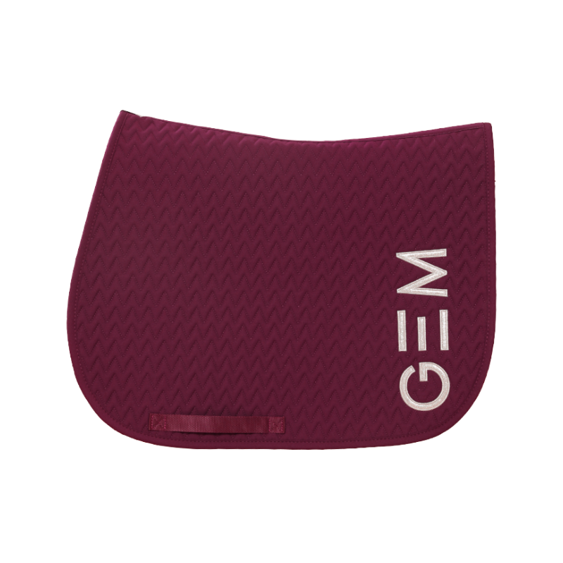 GEM - Tapis de selle Ten bordeaux