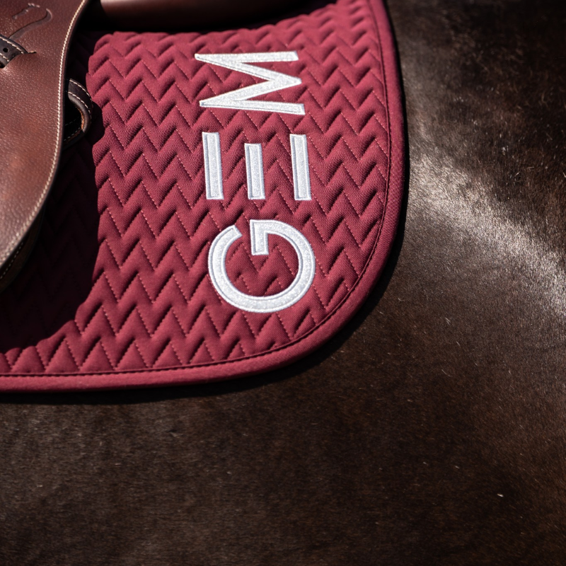 GEM - Tapis de selle Ten bordeaux