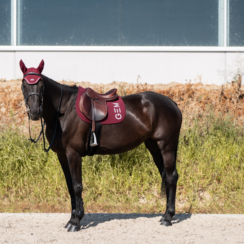 GEM - Tapis de selle Ten bordeaux