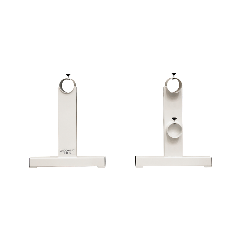 Grooming Deluxe - Cavaletti en T aluminium blanc (x2)