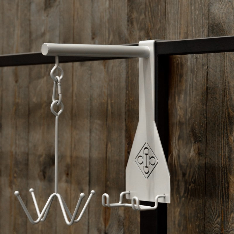 Grooming Deluxe - Crochet porte-bridon 4 branches argent
