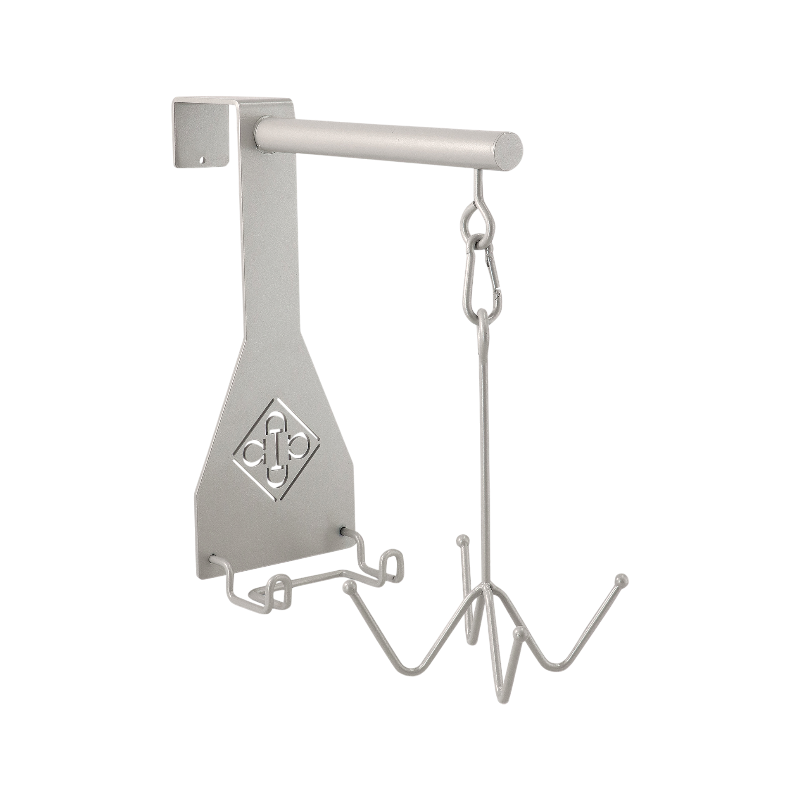 Grooming Deluxe - Crochet porte-bridon 4 branches argent