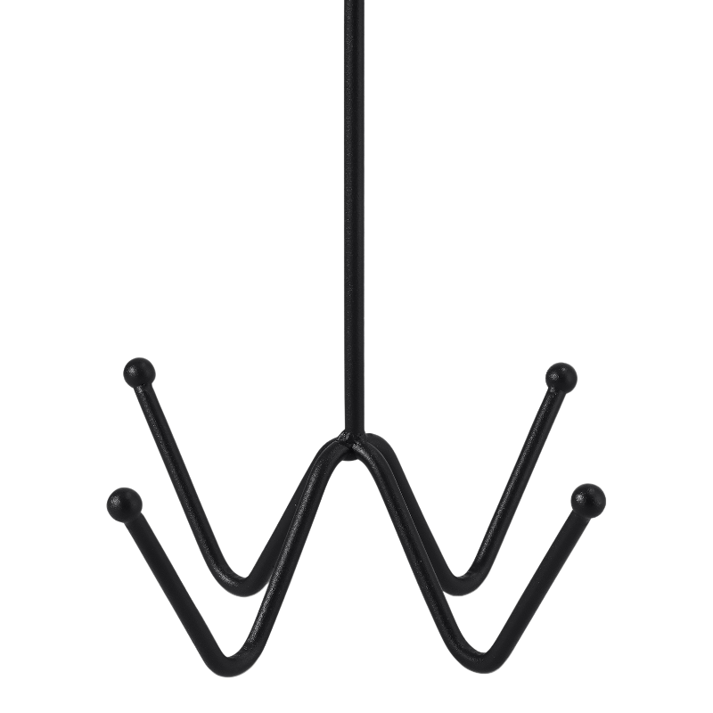 Grooming Deluxe - Porte-bridon mural 4 branches noir