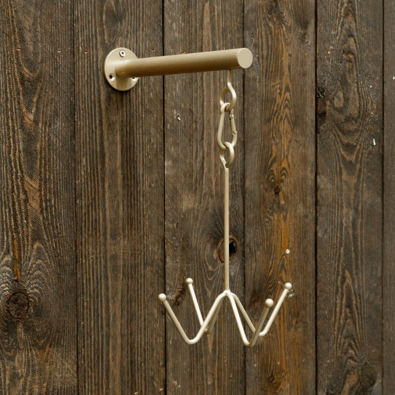 Grooming Deluxe - Porte-bridon mural 4 branches or | - Ohlala