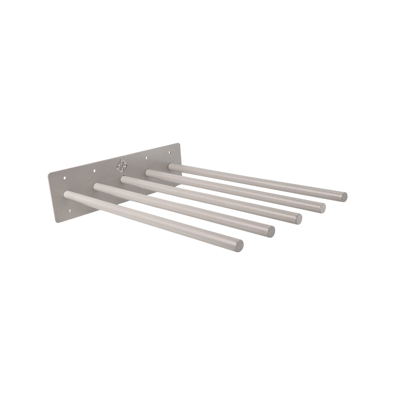 Grooming Deluxe - Porte-tapis 5 pièces argent
