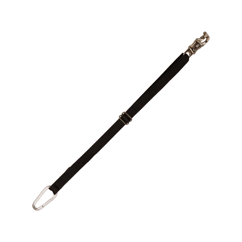 Grooming Deluxe - Attache transport et pansage mousqueton de sécurité noir