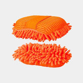 TdeT -  Éponge  mesh et micro-fibre orange | - Ohlala