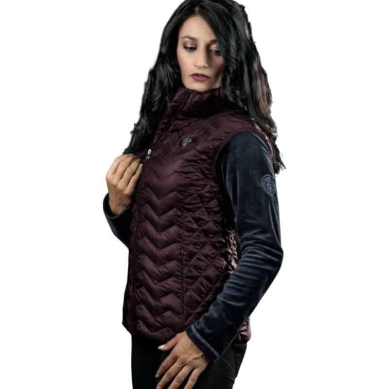 Flags & Cup - Veste sans manches light Nilsia Prune