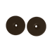 Grooming Deluxe - Rondelles de mors en silicone petit trou marron (x2) | - Ohlala