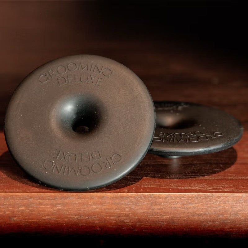 Grooming Deluxe - Rondelles de mors en silicone petit trou noir (x2) | - Ohlala