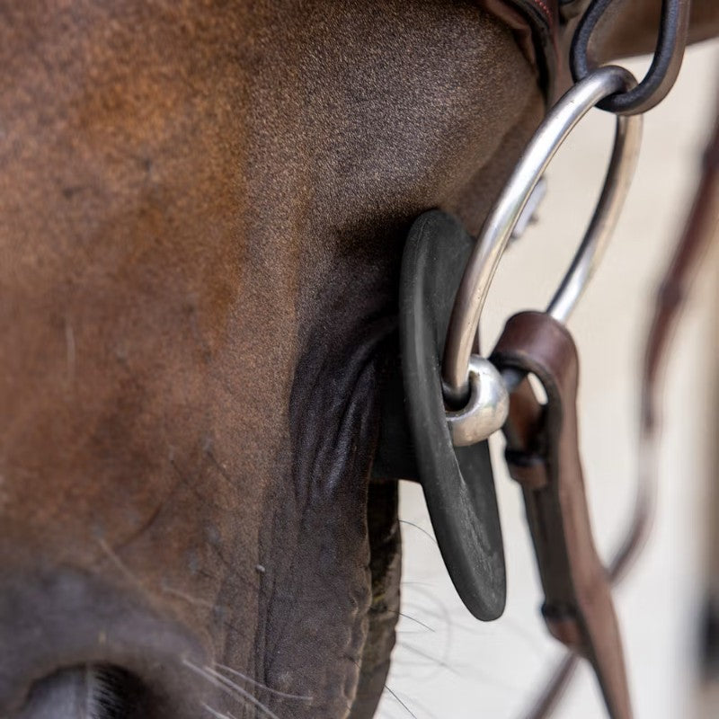 Grooming Deluxe - Rondelles de mors en silicone petit trou noir (x2) | - Ohlala