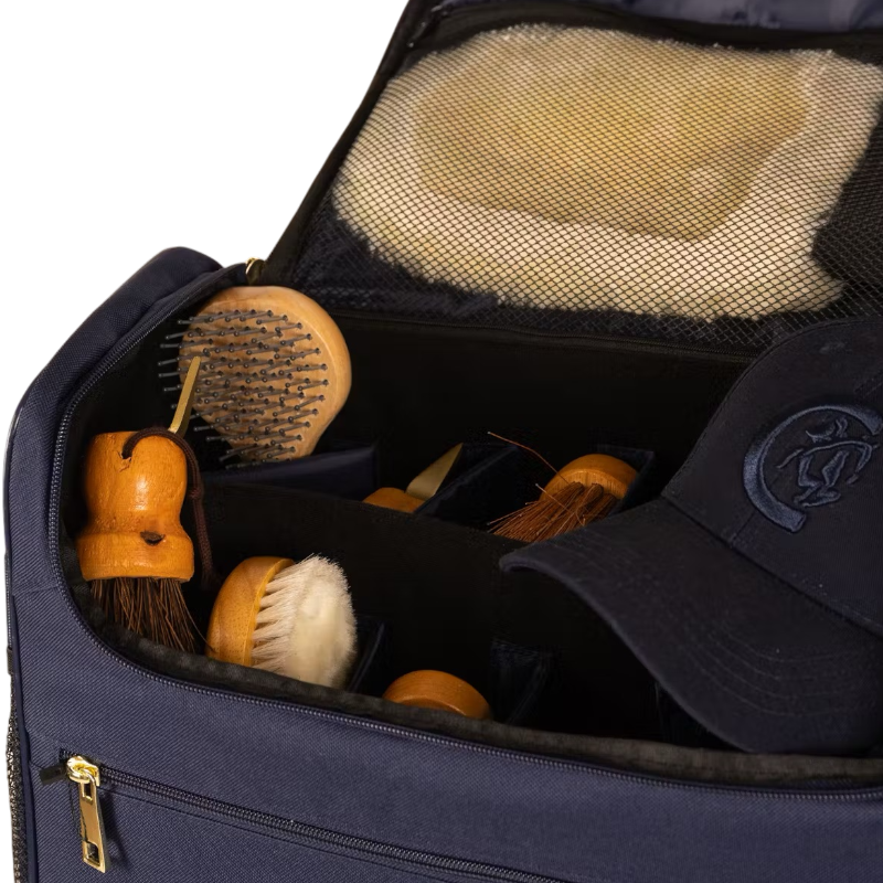 Grooming Deluxe - Set Grooming bag de pansage  marine + brosses | - Ohlala