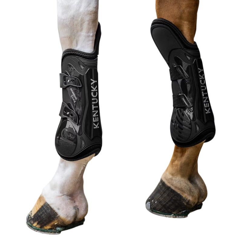 Kentucky Horsewear - Guêtres Elastic protection genoux noir