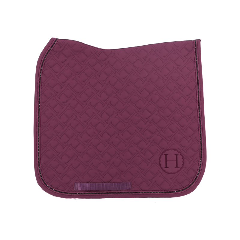 Harcour - Tapis de dressage Saphir figue