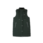 Harcour - Lange damesbodywarmer Boliva kaki | - Ohlala