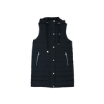Harcour - Lange damesbodywarmer Boliva zwart | - Ohlala