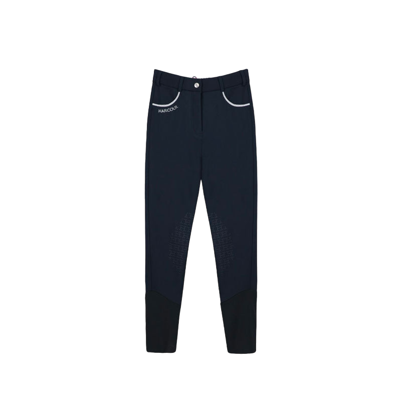 Harcour - Pantalon d'équitation polaire femme Jaipur noir