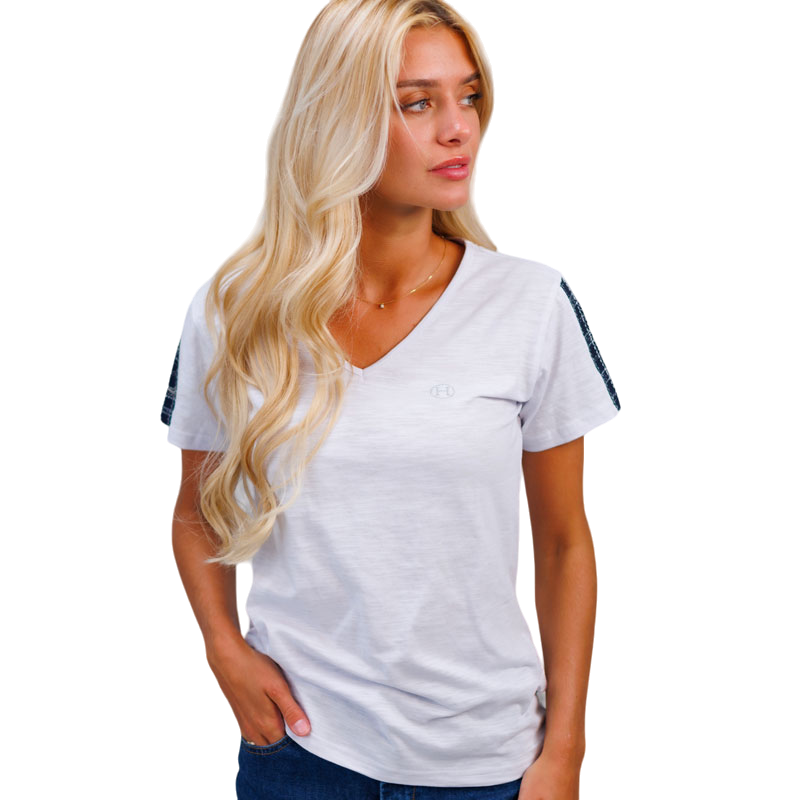 Harcour - T-shirt manches courtes femme Toscane blanc
