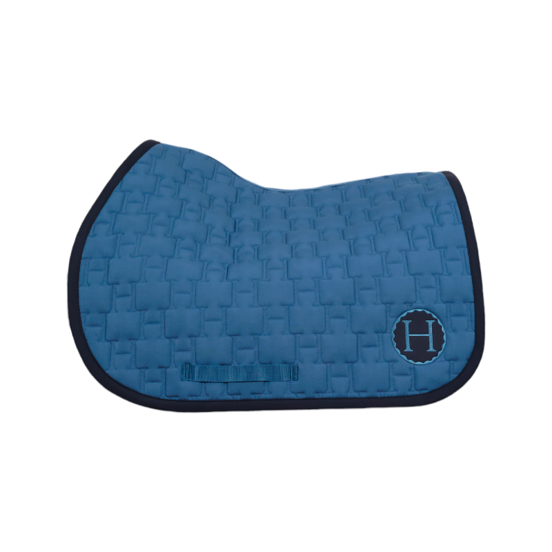 Harcour - Tapis de selle Salva blue steel