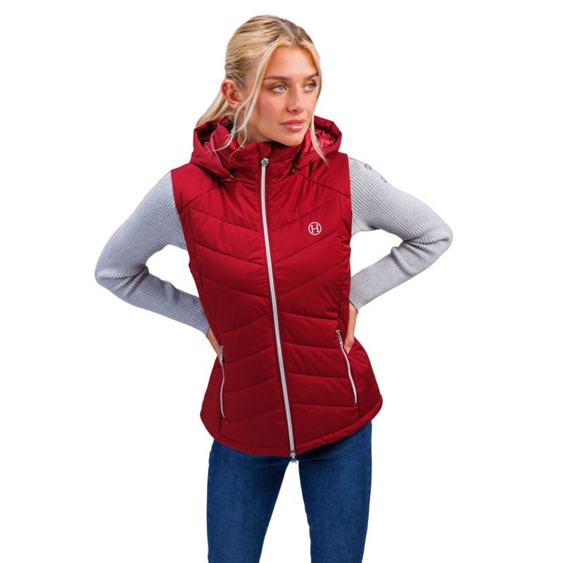 Harcour Doudoune sans manches femme Best of rouge rubis OHLALA