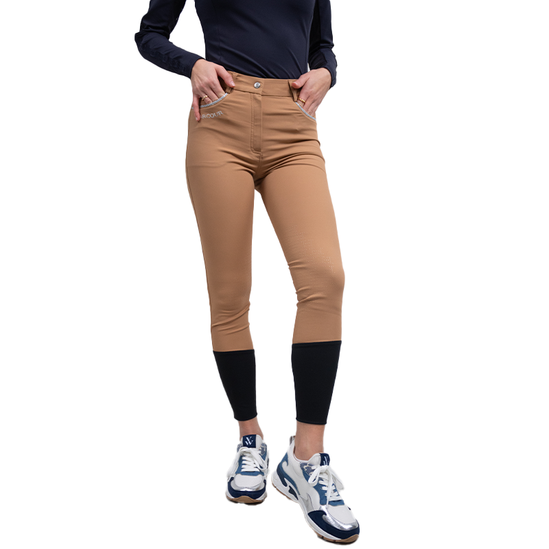 Pantalon D'équitation Tough Rider Femme - Beige/marron Stretch, Jodhpurs Taille 28