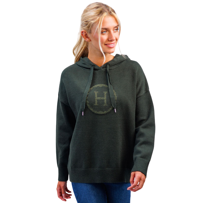 Sweat a capuche femme Pretty kaki Harcour OHLALA