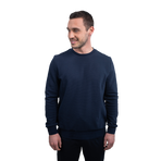 Harcour - Heren sweater lange mouwen Shelton marine | - Ohlala