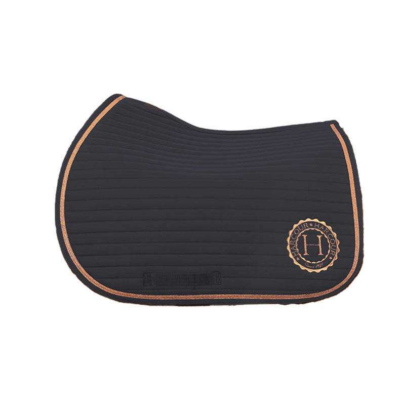 Harcour - Tapis de selle Karembar dark grey/ rose gold