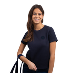 Harcour - Dames T-shirt korte mouwen Telma marine | - Ohlala