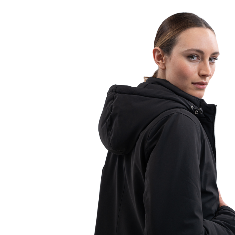 Harcour - Parka longue femme Robertah noir