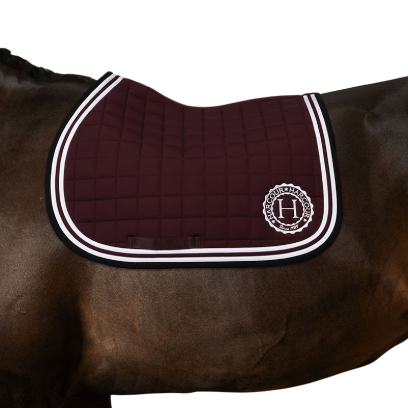 Harcour - Tapis de selle Soft aubergine