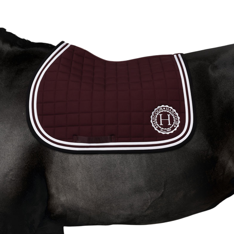 Harcour - Tapis de selle Soft aubergine