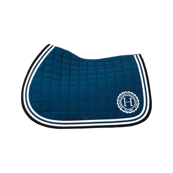 Tapis de selle bas feutré marron et turquoise Showman 34 x 36 Tapis de selle bas feutré marron et turquoise Showman 34 x 36