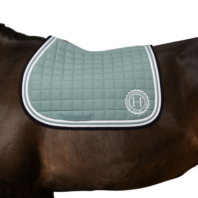 Harcour - Tapis de selle Soft gris vert