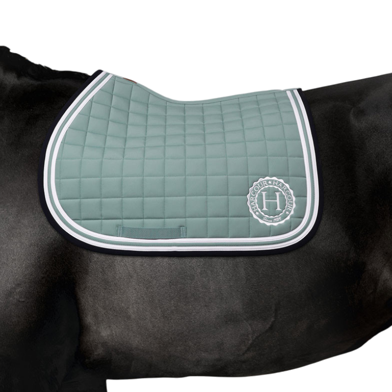 Harcour - Tapis de selle Soft gris vert