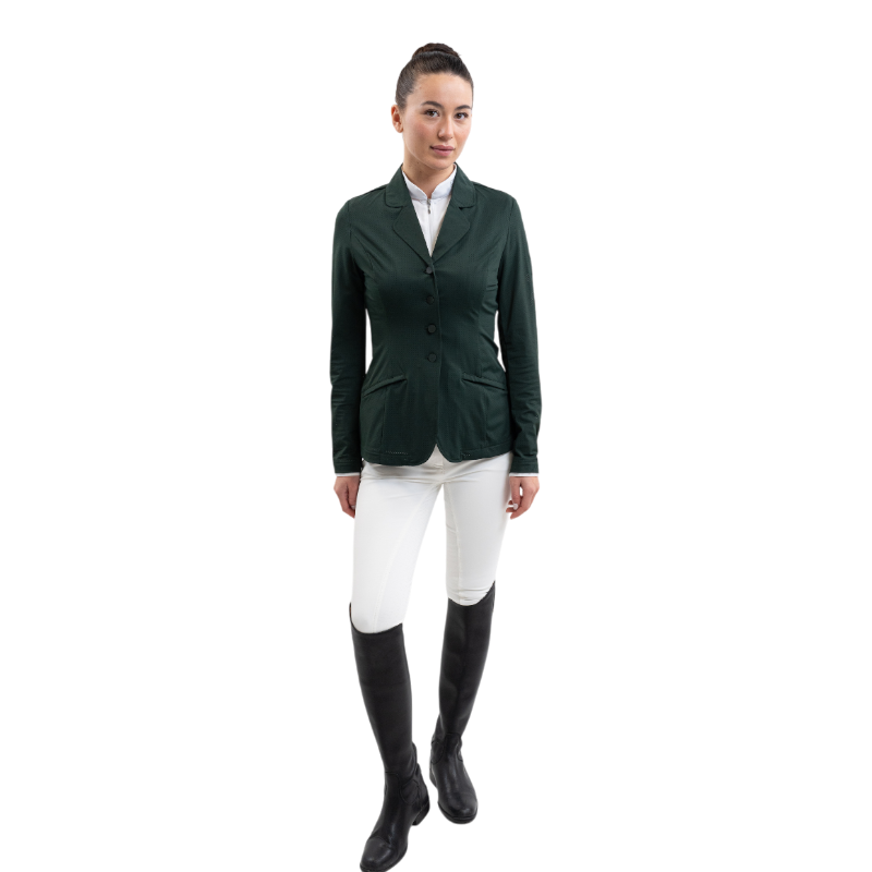 Harcour - Veste de concours femme Jade vert jungle
